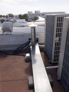 Instalaciones de aire acondicionado, climatización, ventilación, maquinaria y mobiliario para hostelería y protección pasiva contra incendios, en Lanzarote